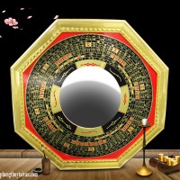 Gương Bát Quái Nẹp Vành -La Kinh(12.5cm) Lồi/Lõm